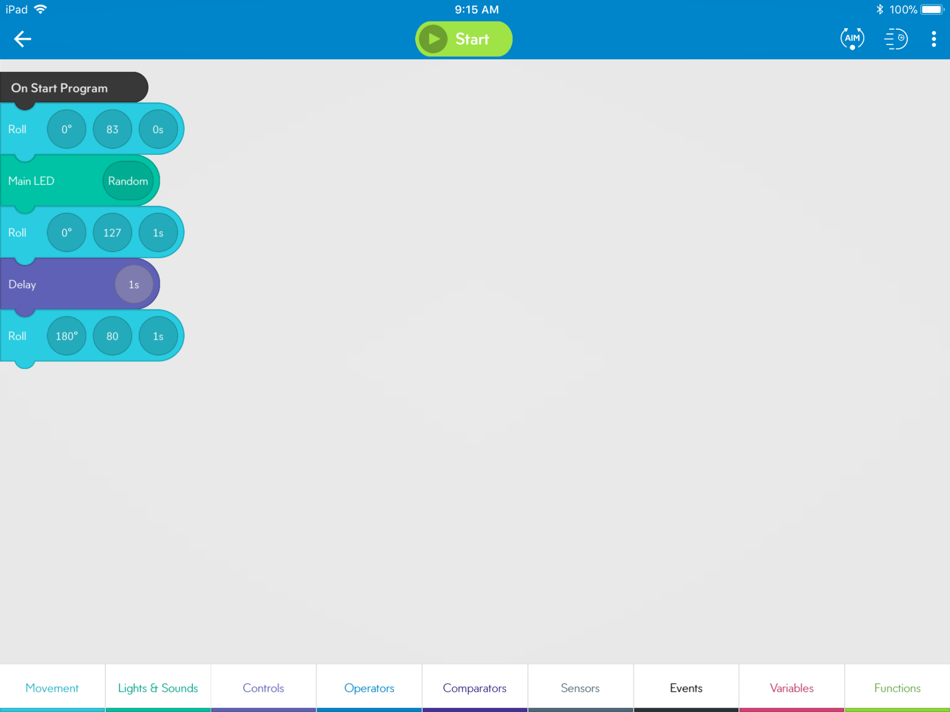 sphero programming